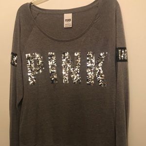 Dark Grey Victoria Secret Pink Sweater